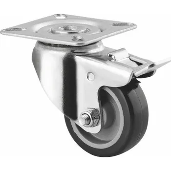 Dvoukolový ruční vozík MEVA-TEC Přístrojové kolo otočné s brzdou 125mm