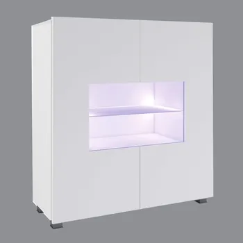 Komoda CALABRINI b | komoda K2D | 100 cm | bílá lesk