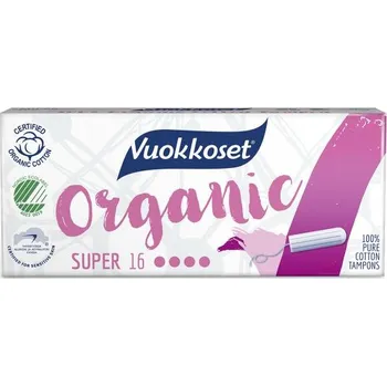 Menstruační tampony VUOKKOSET BIO Tampon Super (16 ks)