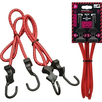 Upínací popruh Butterfly upínací guma 45 kg 100 cm x 8 mm 2-PACK