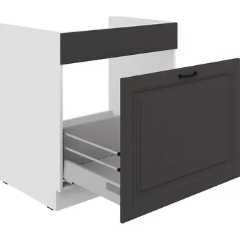 Kuchyňská skříňka Stolarz Lempert Kuchyňská skříňka STILO 80 ZL 1S BB PREMIO BOX Zvolte barevné provedení: STILO - GRAFIT / BÍLÁ