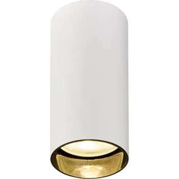 Nástěnné svítidlo SLV 1007712 Kami, válcové stropní svítidlo 1xGU10, bílá/černá, průměr 5,5cm