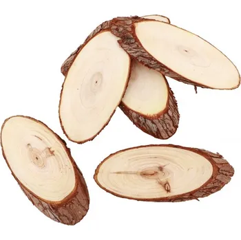 Party dekorace Chaks Drevené menovky - ovál 12 ks