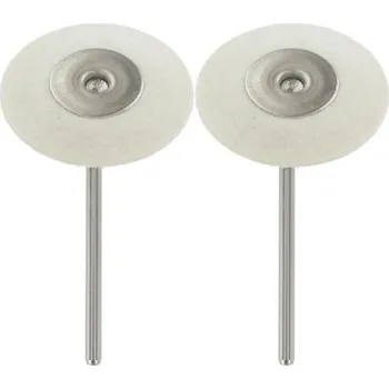 Brusný kotouč Rotacraft stopkový lešticí kotouč plstěný úzký (2ks)