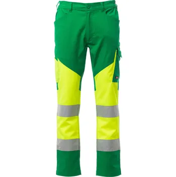 montérky Letní pracovní kalhoty Payper WORKING SUMMER Barva: Žlutá Fluo/ Zelená, Velikost: 4XL