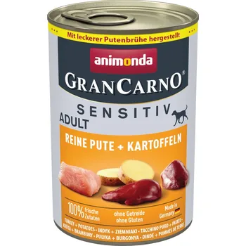 Krmivo pro psa 6x400g animonda GranCarno Adult Sensitive - čisté krůtí & brambory