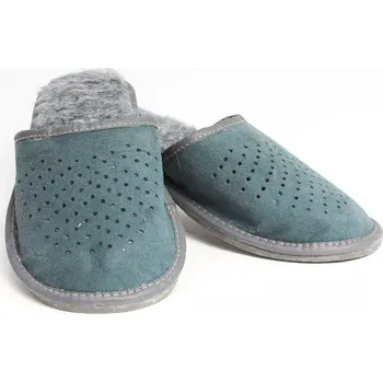 Pánské pantofle Pánské kožené papuče Model 4B 0001, VELIKOST 48