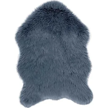 Koberec Modrá umělá kožešina Tiseco Home Studio Sheepskin, 60 x 90 cm ID_1282802