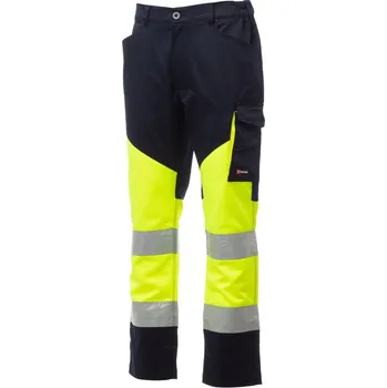 montérky Reflexní pracovní kalhoty Payper WORKING Barva: Žlutá Fluo/, Velikost: 5XL