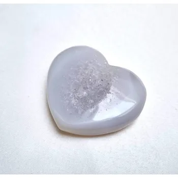 Přírodní kámen Achát Brazílie - srdce, 74 g Přírodní minerály, krystaly