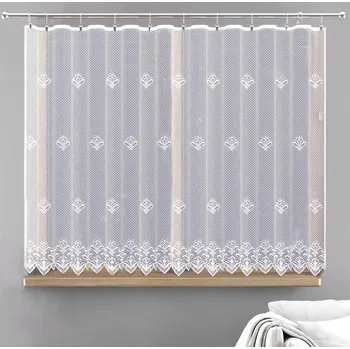 Záclona žakárová nebo balkonový komplet, Elisa metráž, bílá