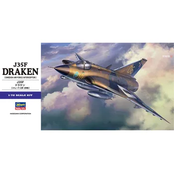 Plastikový model Hasegawa 1/72 J35F Draken (Swedish Airforce Interceptor)