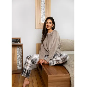 Dámské pyžamo Dámské pyžamo SENSIS MILOU II béžová L 0