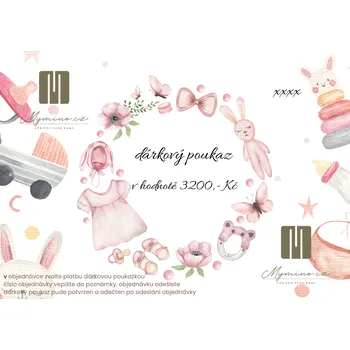 Dárková poukázka pro miminko v hodnotě 3200Kč