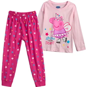 Dívčí pyžamo PEPPA PIG STARS růžové 116