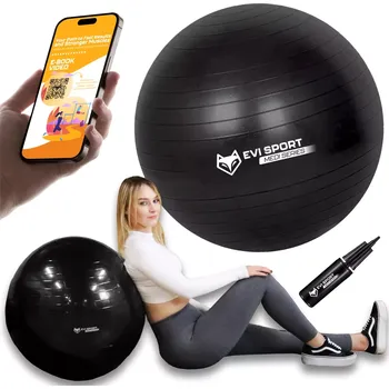 Rehabilitační míč Gymnastický pro cvičení FITNESS POSILOVNA 75 cm + E-BOOK