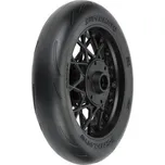 Pro-Line kolo s pneu 1:4 Supermoto přední, disk černý: PM-MX