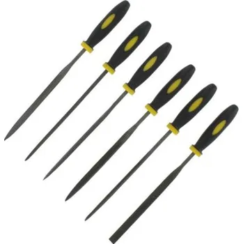 Modelcraft jehlové pilníky s gumovou rukojetí (sada 6ks)