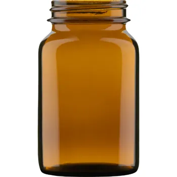 Sklenice Lékovka 150 ml širokohrdlá hnědá Počet kusů v balení: 46