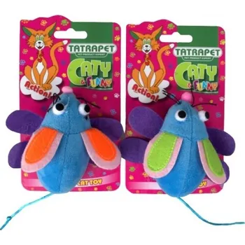 Hračka pro kočku Tatrapet Myš plyšová hračka pro kočky 10 cm různé druhy