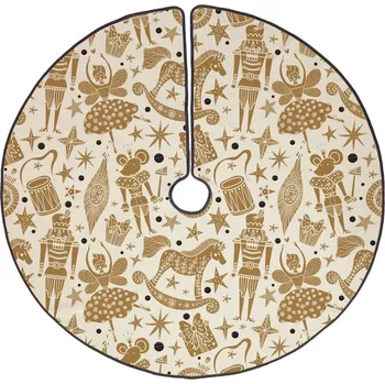 Koberec Bavlněný koberec pod vánoční stromeček Butter Kings Golden Nut Cracker, ø 130 cm ID_1407907