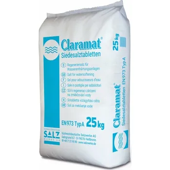Přípravek do myčky Maják Claramat 25kg sůl tabletová na změkčnění vody