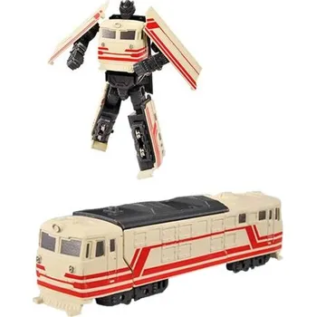 Robot Kovový robot rozkládací lokomotiva béžová