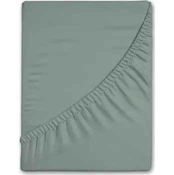 Prostěradlo Zelené napínací flanelové prostěradlo 180x200 cm – Good Morning ID_1697286