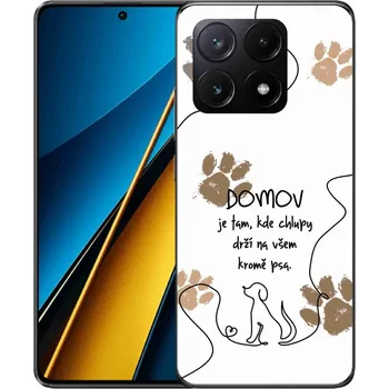 Pouzdro na mobilní telefon Gelový kryt mmCase na Xiaomi Poco X6 Pro 5G - psí motiv bílé pozadí