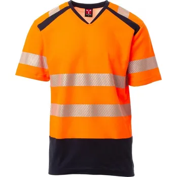 pracovní tričko Reflexní pracovní tričko Payper WAY Barva: Oranžová Fluo/ N, Velikost: 5XL