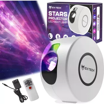 Noční světlo PROJEKTOR HVĚZD LED Projektor Noční Lampička 3D GALAXY STAR pro Děti KOSMOS