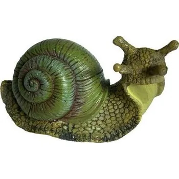 Zahradní dekorace dekorace ŠNEK lezoucí 7x11,5cm, v.9cm, DB, polyresin