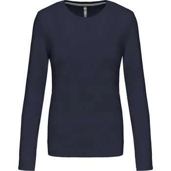 Dámská tunika Dámské triko s dlouhým rukávem Kariban K383 Barva: Modrá námořní, Velikost: XXL