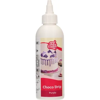 Poleva Cakesupplies Choco Drip Purple - Čokoládová poleva v tubě fialová 180 g
