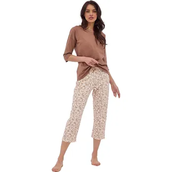 Dámské pyžamo Dámské pyžamo CORNETTE 792/397 INES 2 béžová 4XL 0