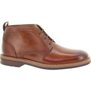 Pánské tenisky CLARKS Pánský hnědý kožený kotník 26178425-TAN-267 Velikost 44