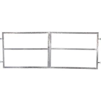 Rám brány dvoukřídlé pro vlastní výplň; 4000mm; Zinek; S příčníkem Výška (mm): 1000