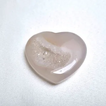 Sběratelství Achát Brazílie - srdce, 34 g Přírodní minerály, krystaly