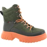 RIEKER Dámský kožený khaki kotník W1871-54-265 Velikost 37