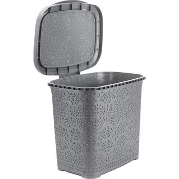 Odpadkový koš Koš odp. MONAKO 9l 26x23x29cm s víkem PH ŠE metalíza