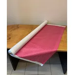 DUNI Premium 20 x 1,37m. Růžový papírový ubrus s bílými puntíky. Rolovaný.