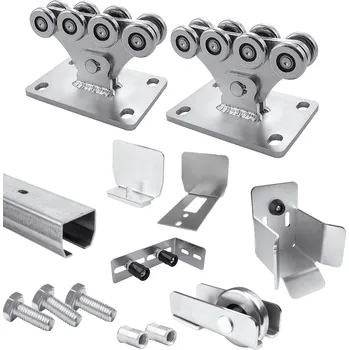 Pohon brány CAIS Samonosná sada 73x61x3,5 posuvných bran do šířky průjezdu 4,5 m, perforovaný Zn profil KIT ENZO SZ 03