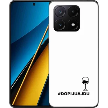 Pouzdro na mobilní telefon Gelový kryt mmCase na Xiaomi Poco X6 Pro 5G - vinný motiv bílé pozadí