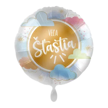 Balónek Premioloon Fóliový balón kruh - Veľa šťastia