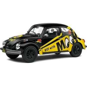 autíčko 1:18 VOLKSWAGEN BEETLE 1303 BI-COLOR "MOON" BLACK/YELLOW 1974