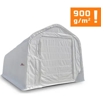 Přístřešek na auto Plachtová garáž na autobus / nákladní automobil / multifunkční hala, Š 5,5 × D 15 × V 5,3 m, 900 g/m2, bílá Dodání za 2 až 3 měsíce: 10% SLEVA