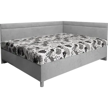 Postel Jednolůžko SÁRA | 140x200 | PRAVÁ | pevný rošt výklop od nohou | VÝBĚR POTAHU A MATRACE | z ČR