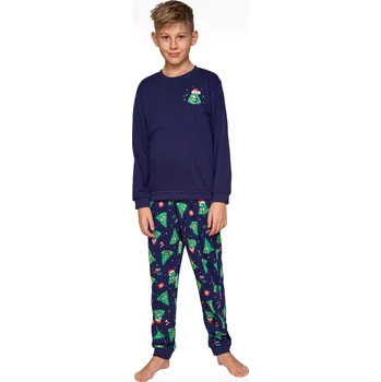 Chlapecké pyžamo Chlapecké pyžamo BOY YOUNG 966/167 CHRISTMAS TREE GRANÁT 152