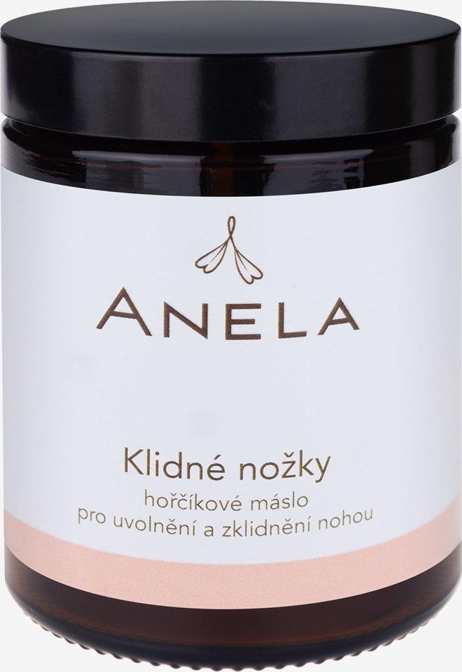 Anela Klidné nožky Obsah: 180 ml hořčíkové máslo pro uvolnění a zklidnění nohou