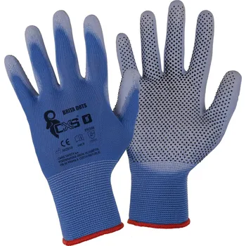 Pracovní rukavice Rukavice BRITA DOTS máčené v PU a PVC terčíky